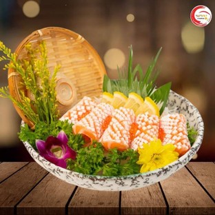 โปรโมชั่น ท้องปลาซาซิมิลด30% ลด 30 % เมื่อสั่งเมนู 0204 ท้องปลาแซลมอนซาชิมิ