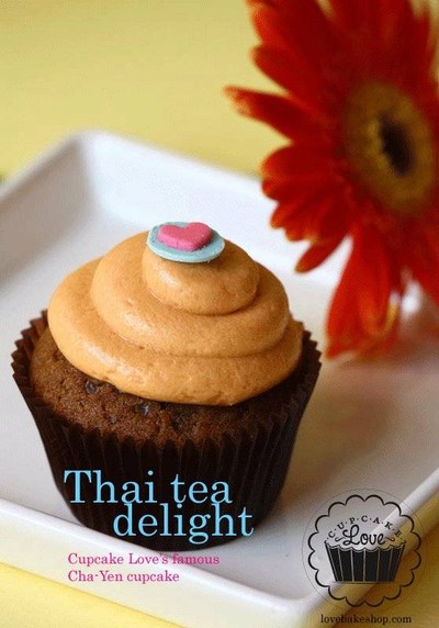 รูปจากเว็บไซต์: thai tea cupcake