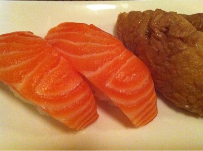 salmon sushi