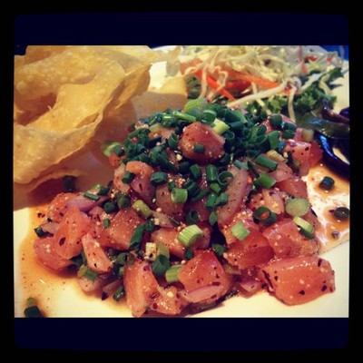 ลาบปลาแซลมอน