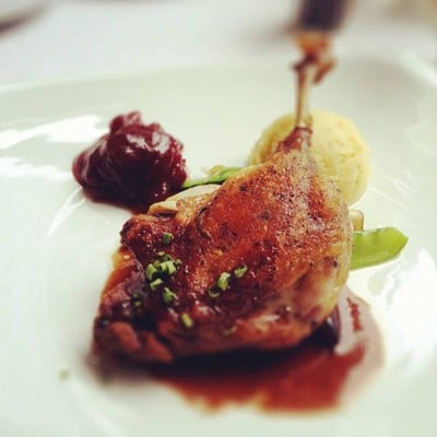 Duck confit หนังกรอบไม่เลี่ยน ไม่คาว เนื้อสุกกำลังพอดีทาน ไช้ชวนชิมยกนิ้วให้