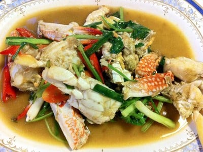 ปูม้าผัดคื่นฉ่าย