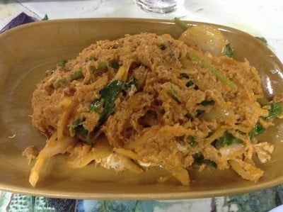 เนื้อปูผัดผงกะหรี่