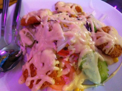 สลัดกุ้งทอด