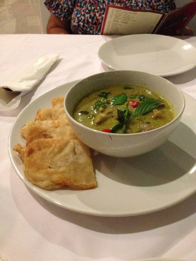 โรตีแกงเขียวหวาน