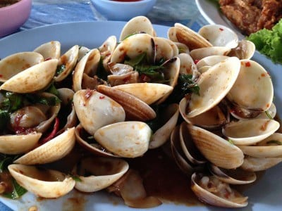 หอยตลับผัดพริกเผา