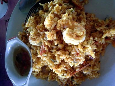 ข้าวผัดฉู่ฉี่กุ้ง