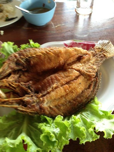 ปลากะพงทอดน้ำปลา