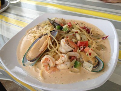 Spaghetti Marinara Seafood Fusion