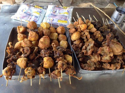 เมนูไข่ทอด+เครื่องในหมู