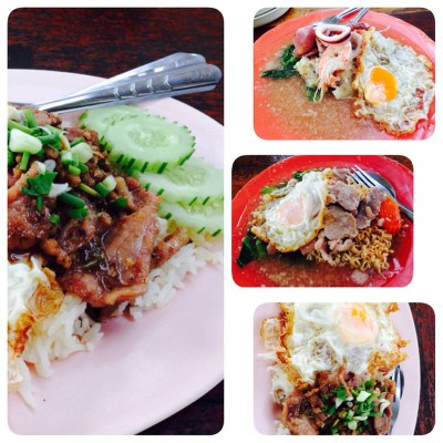 ข้าวหมูกะปิไข่ดาว&ราดหน้า