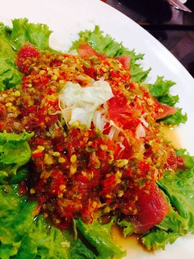 แซลมอนแช่น้ำปลา