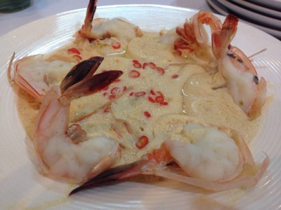 กุ้งนึ่งนมสดเนียนนุ่มสบัดหางเลยจ้าาาา