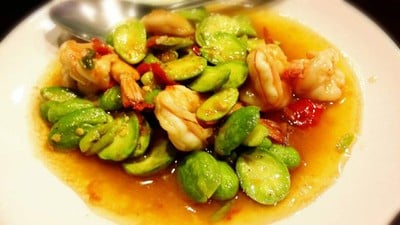 กุ้งผัดสะตอ