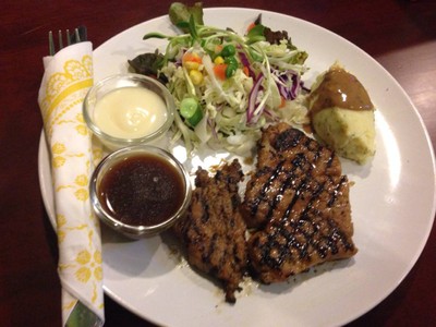 สเต๊กหมูน้ำผึ้ง