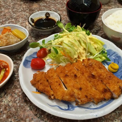 tonkatsu set.
