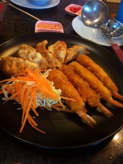 เกี๊ยวซ่า&กุ้งชุบแป้งทอด