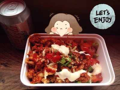 Spicy Belly Pork With Kimchi Fried Rice 