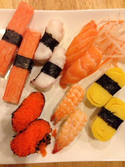 Assorted sushi