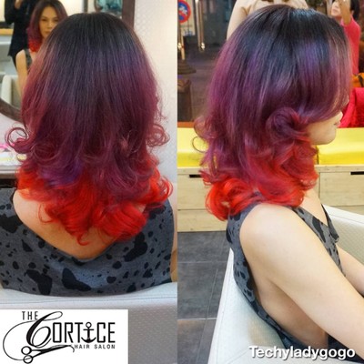 ทำสีผม The Cortice Hair Salon ไล่สีสวยสด 3 ระดับ