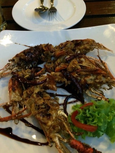 กุ้งแม่น้ำ ซอสมะขาม