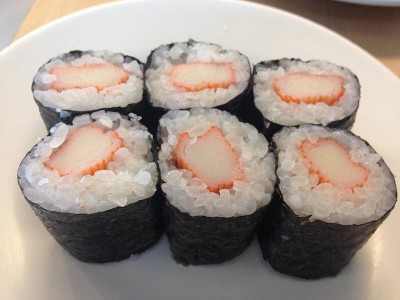 ข้าวห่อสาหร่ายไส้ปูอัด