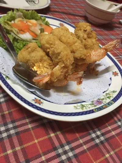 กุ้งชุบแป้งทอด
