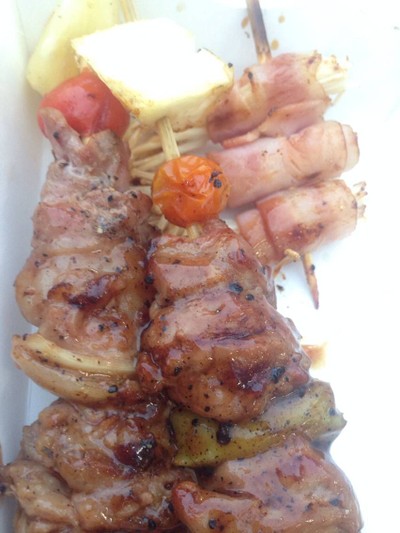 บาบีคิวหมูกับเบคอนพันเห็ดเข็มทอง อร่อย ถูกใจ