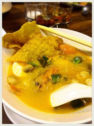 วุ้นเส้นต้มยำกุ้ง