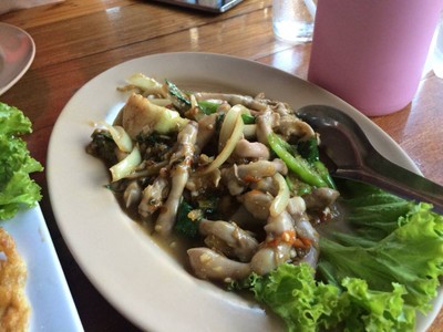 หอยหลอดผัดฉ่า