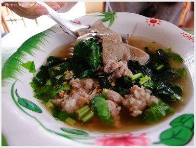 ต้มเลือดหมู + ตับ
