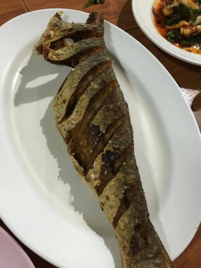 ปลากุเลาแดดเดียวทอด