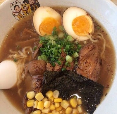 Shoyu Ramen (Chicken Chasu) + Tamago + Corn 