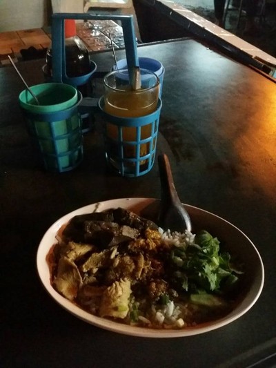 เมนูของร้าน ก๋วยจั๊บ วัดโรงช้าง