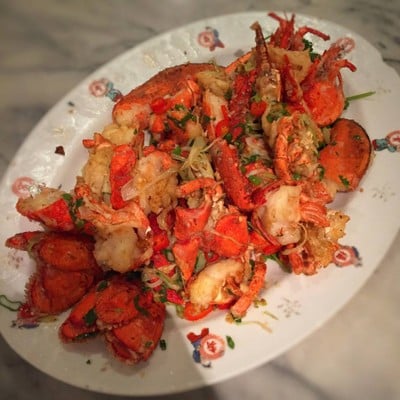 กุ้งมังกรผัดพริกเกลือ