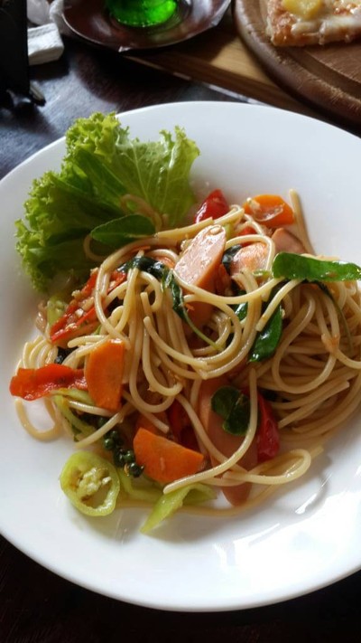 สปาเกตตี้ผัดขี้เมา จัดจ้านแซ่บบบบ