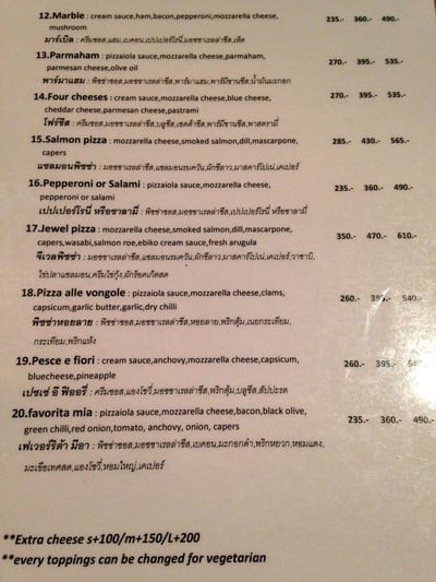 ป้ายราคาหรือสมุดเมนู