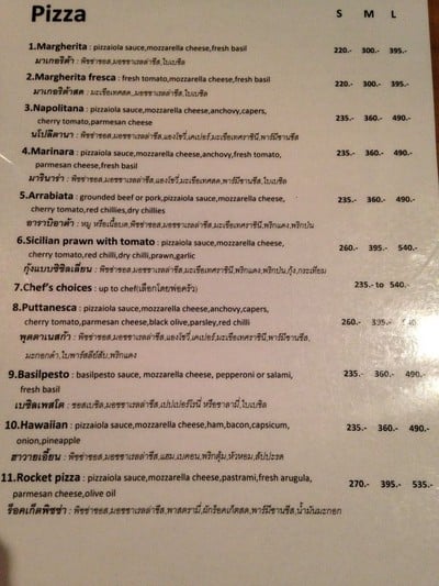 ป้ายราคาหรือสมุดเมนู