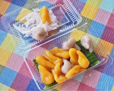 ขนมไทยไข่ปลาโบรานสูตรคุณอ้อ ตลาดสามชุก ตลาดร้อบปี (ตลาดสามชุก) ขนมไทยไข่ปลาโบรานสูตรคุณอ้อ ตลาดสามชุก ตลาดร้อบปี (ตลาดสามชุก)