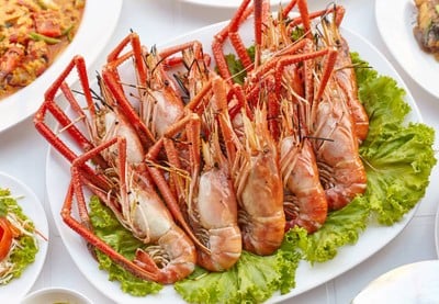 กุ้งเผาหัวหมาก หัวหมาก