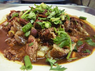 เมนูของร้าน ลาบบัวตอง