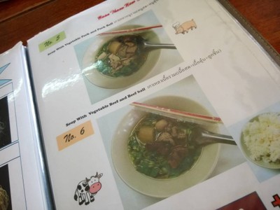 ป้ายราคาหรือสมุดเมนู