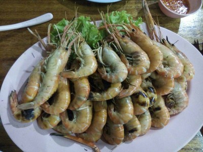 กุ้งใหญ่เผา