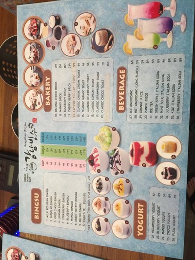 ป้ายราคาหรือสมุดเมนู