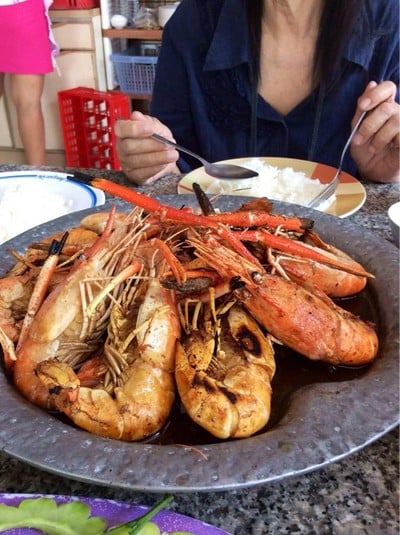 กุ้งอบภูเขาไฟ