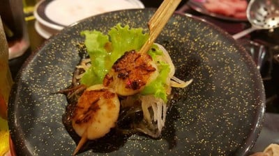 หอยเชลล์ย่าง