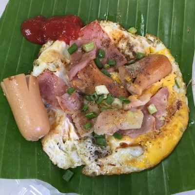 ไข่กระทะ สูตรตัวเอง ทำสุกๆตีไข่แตก😉
