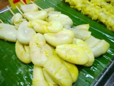 หมึกย่าง ปิ้งย่าง ตลาดใหม่