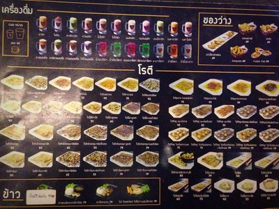 ป้ายราคาหรือสมุดเมนู