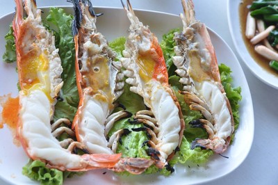 กุ้งใหญ่เผา